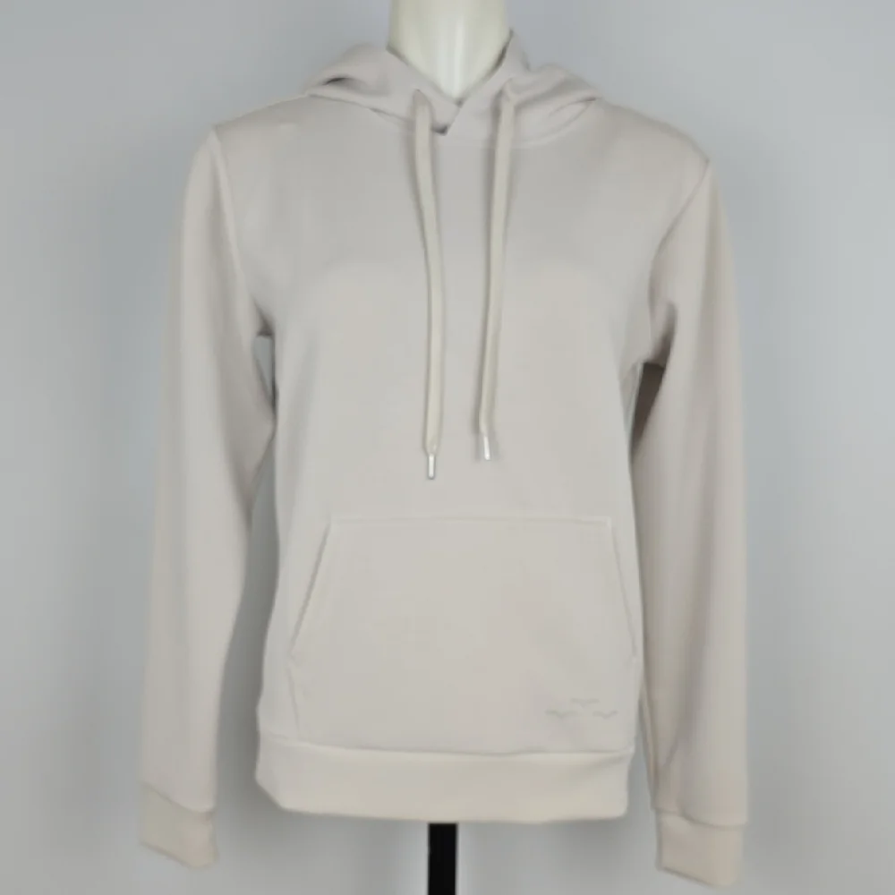Lazypants Women's Stone Grey Hoodie Smooth Stretch Front Pocket Size S - Picture 5 of 14